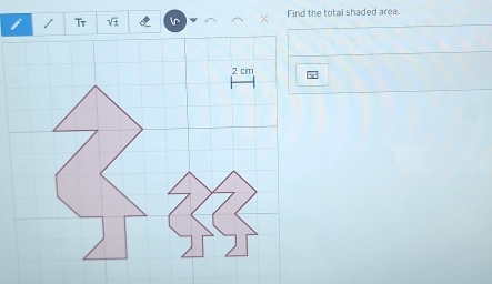 Tr lr Find the total shaded area.