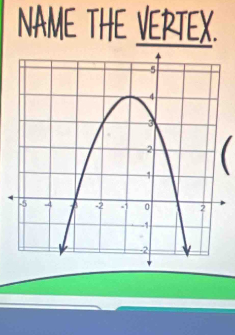 NAME THE VERTEX. 
