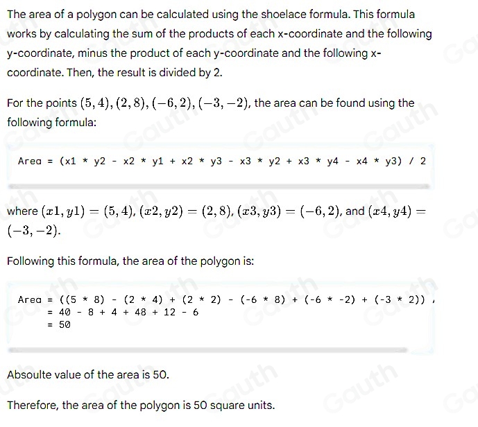 Solved: Find the area of the figure below. [Math]