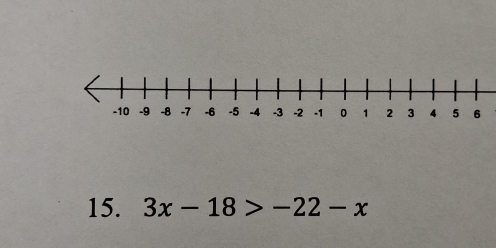 3x-18>-22-x