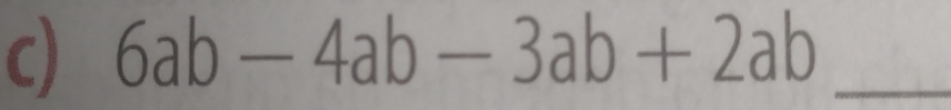 6ab-4ab-3ab+2ab