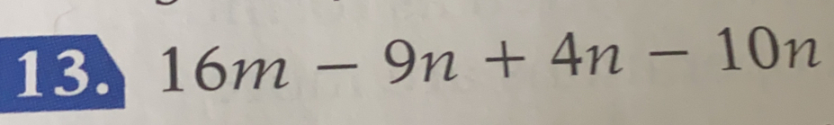 16m-9n+4n-10n