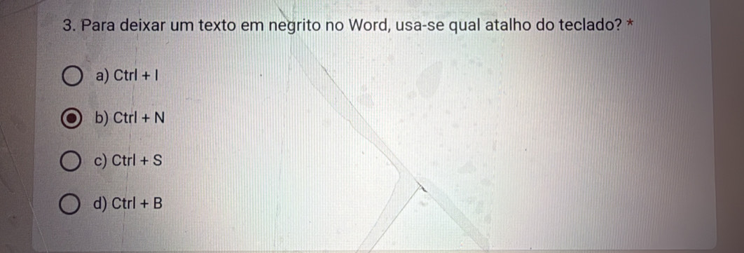 Resolvido:Para deixar um texto em negrito no Word, usa-se qual atalho ...