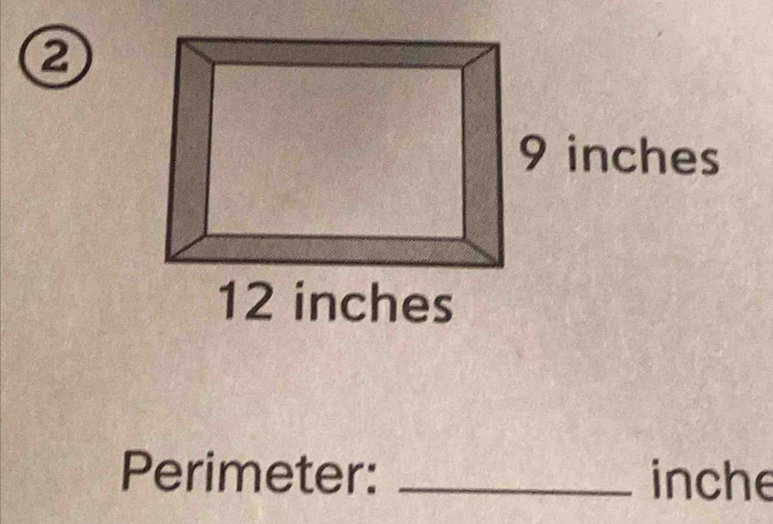 a 
Perimeter: _inche