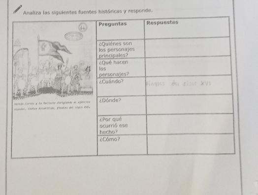 uentes históricas y responde. 
Ner 
esp