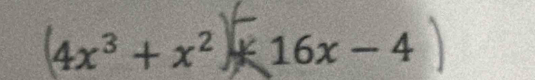 4x³ + x² + 16x - 4