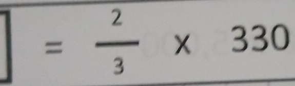 ^circ  = 2/3 * 330