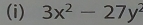 3x^2-27y^2