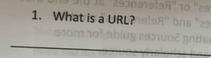 What is a URL? 
_