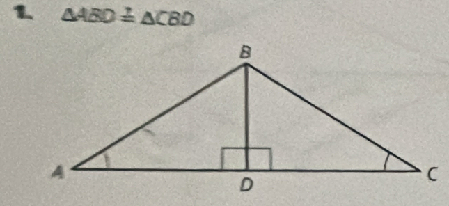 △ ABD≌ △ CBD