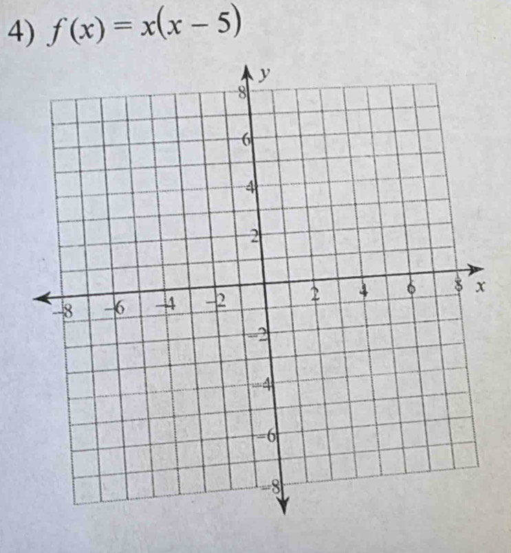 f(x)=x(x-5)