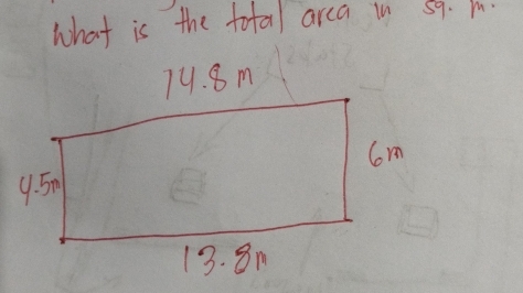 what is the total arca in sq. m.