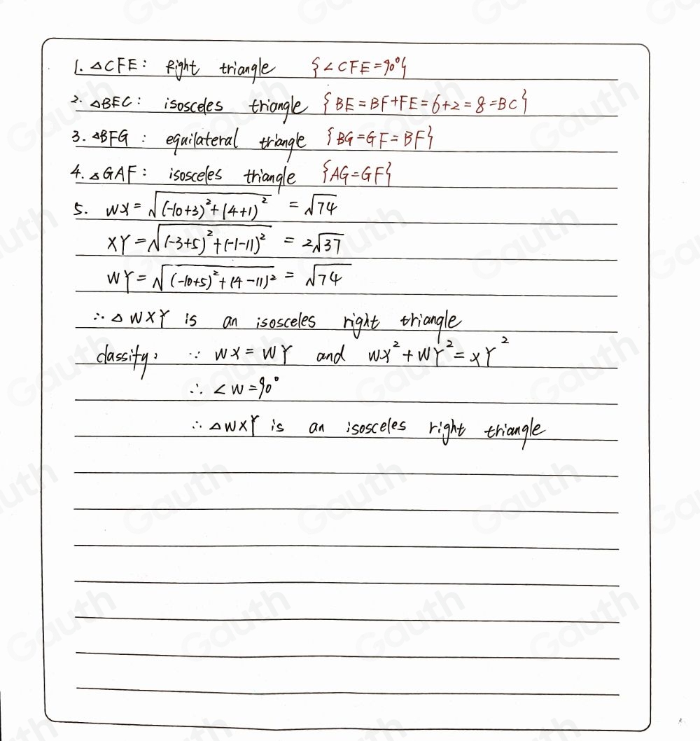 Solved: Name: _Geometry Date: __ Unit 4: Congruent Triangles Per: Quiz ...