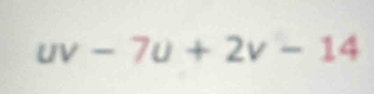 uv-7u+2v-14