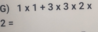 1* 1+3* 3* 2*
2=