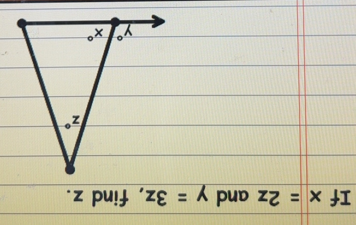 Solved: If x=2z and y=3z , find z. [Math]