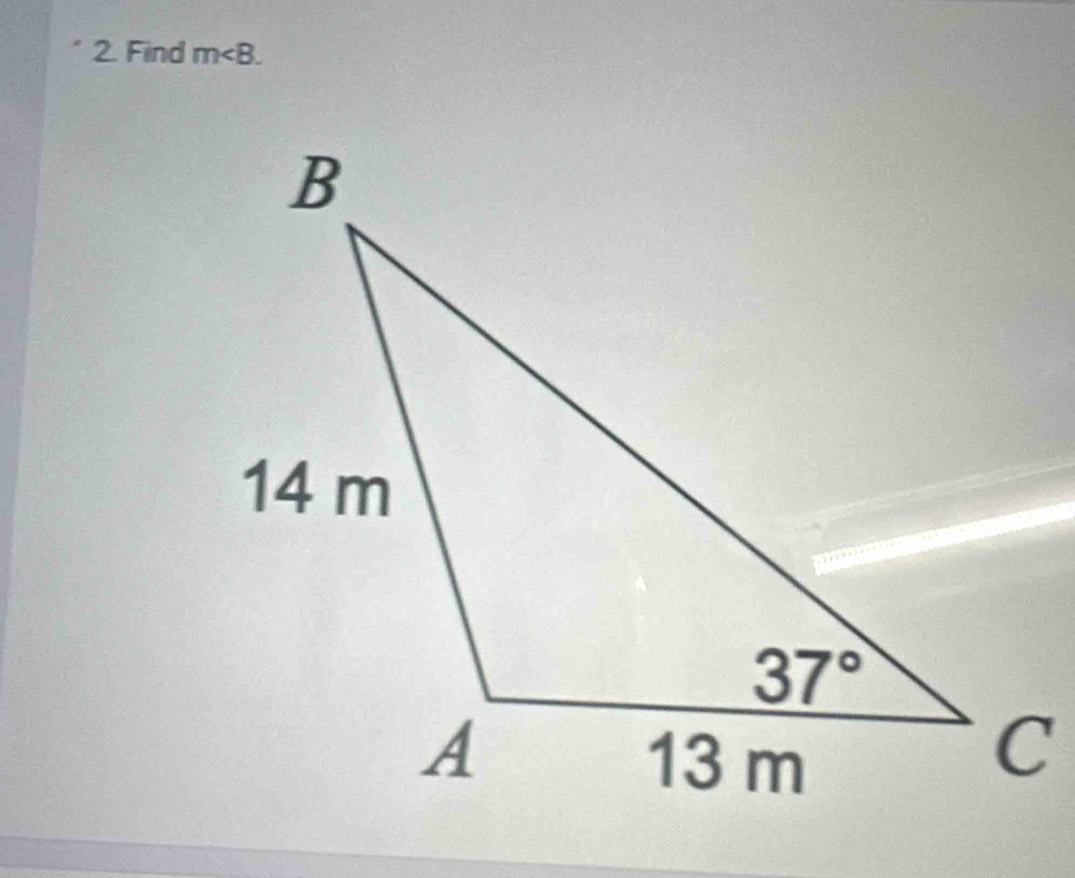 Find m∠ B.