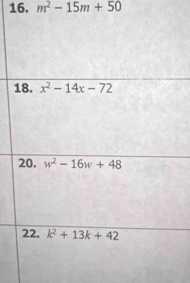 m^2-15m+50