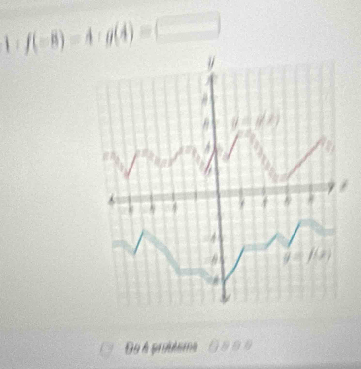 f(-8)=4:g(4)=□
De h proutems