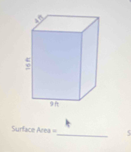 Surface Area =
5