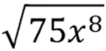 sqrt(75x^8)