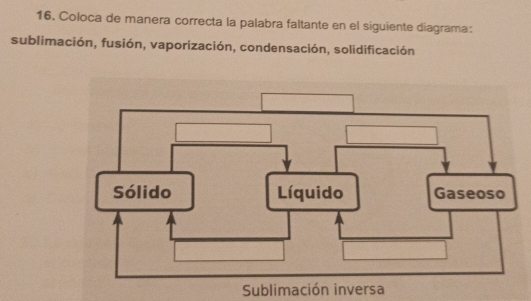 Resuelto:Coloca de manera correcta la palabra faltante en el siguiente ...