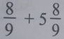  8/9 +5 8/9 