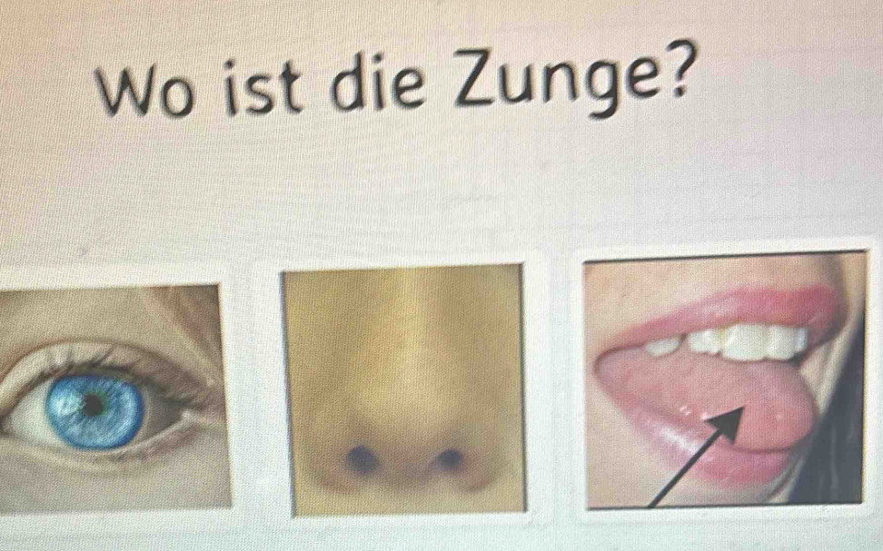 Wo ist die Zunge?