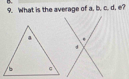 What is the average of a, b, c, d, e?