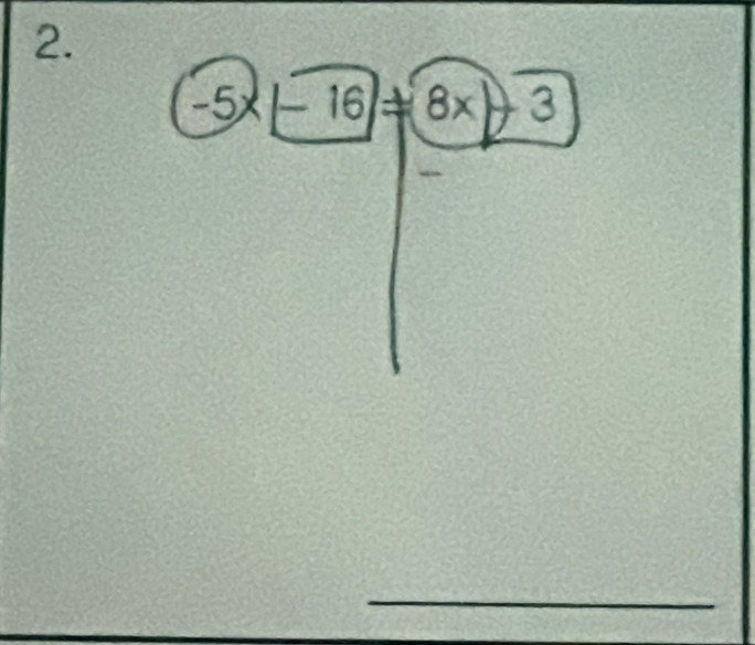 -5x|-16!= 8x-3