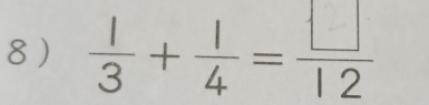 8 ) 3 + 4 -1