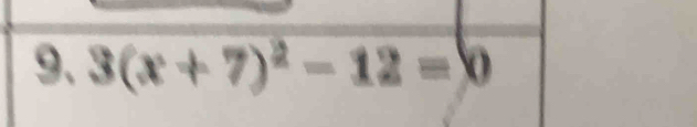 3(x+7)^2-12=0