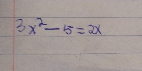 3x^2-5=2x