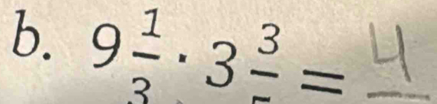 9 1/3 · 3frac 3=