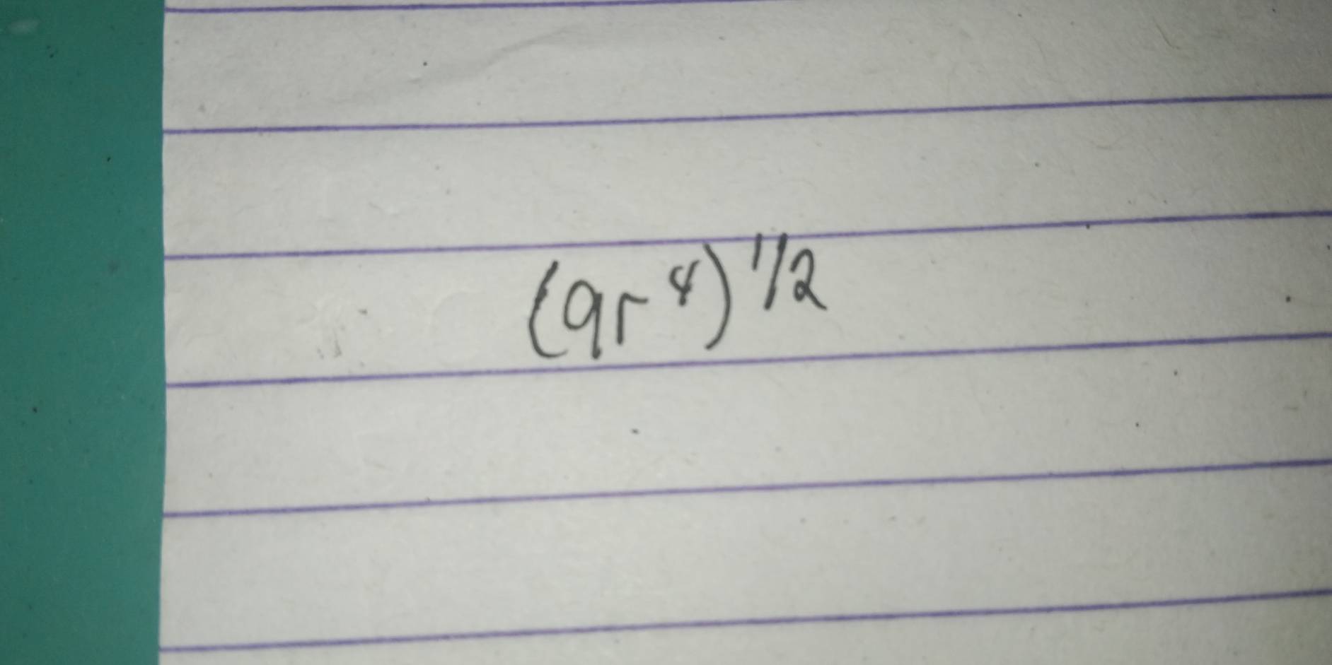 (9r^4)^1/2