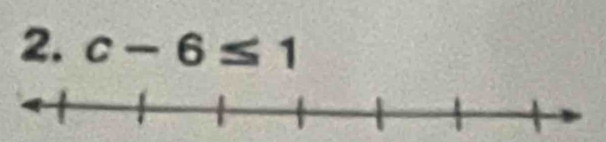 c-6≤ 1