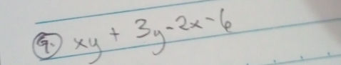 xy+3y-2x-6