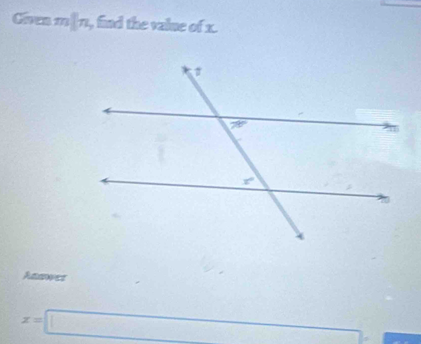 Civen m]11, find the value of x.
Answer
x=□