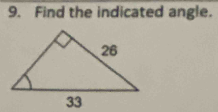 Find the indicated angle.