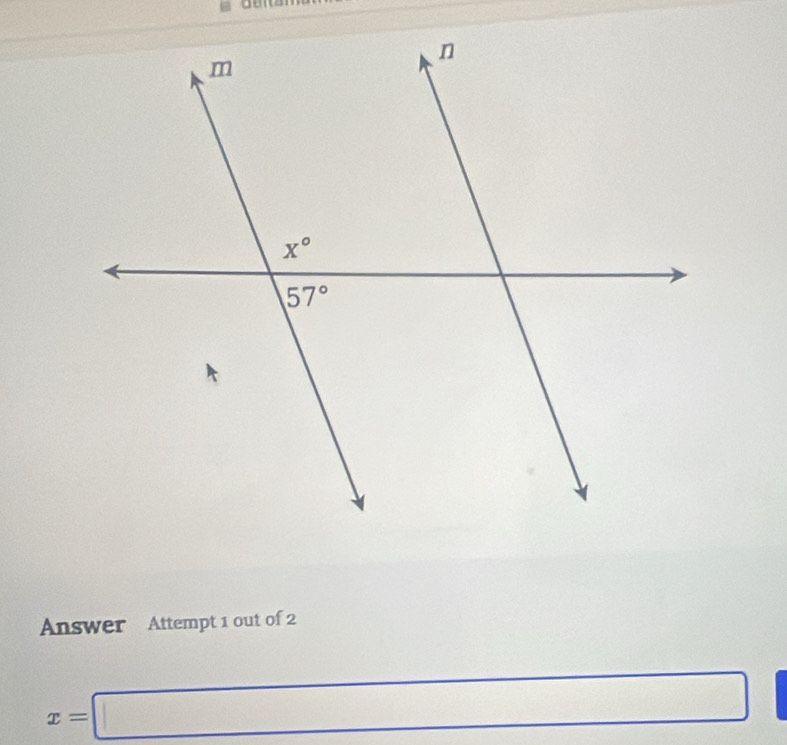 a r    
Answer Attempt 1 out of 2
x=□