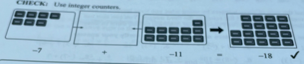 CHECK: Use integer counters.
-7
+ -11 - -18