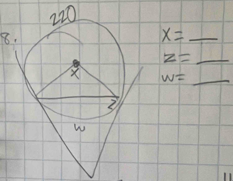 x= _
z= _
w= _