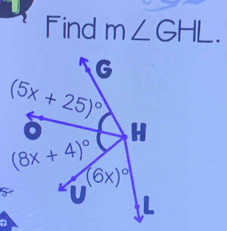 Find m∠ GHL.