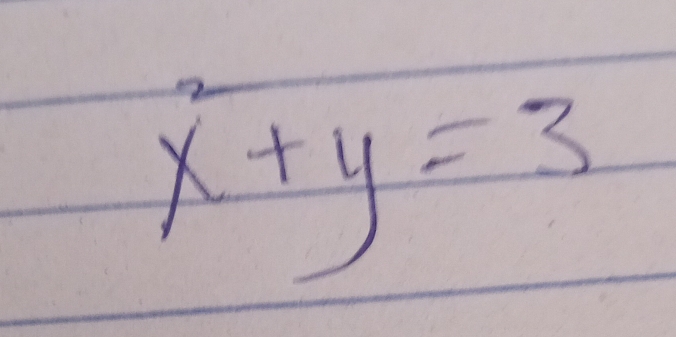 x^2+y=3