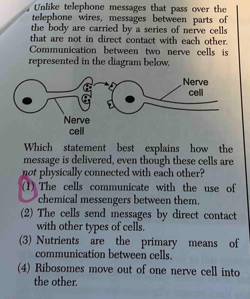 Solved: Unlike telephone messages that pass over the telephone wires ...