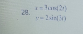 x=3cos (2t)
y=2sin (3t)