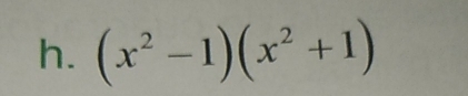 (x^2-1)(x^2+1)