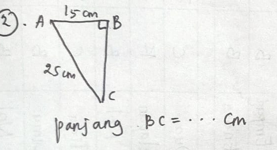 A 
panjang BC=·s cm