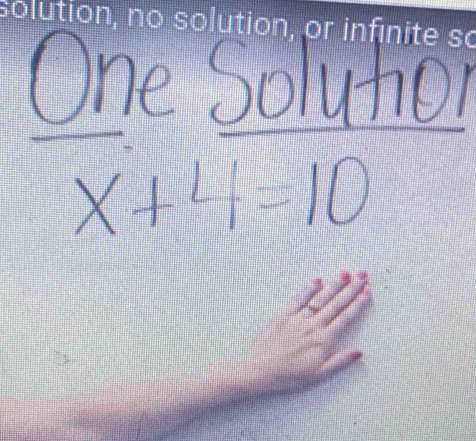 solution, no solution, or infinite so