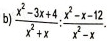  (x^2-3x+4)/x^2+x : (x^2-x-12)/x^2-x .